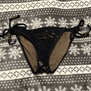 Black and olive bathing suit bottoms! Size XS!